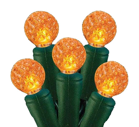 Hometown Holidays 2339/U14E320G Light Set, 4.8 W, 70-Lamp, LED, Orange, 25,000 hr Average Life, Pack of 12