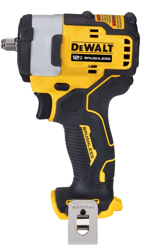 DEWALT XTREME Series DCF903B Cordless Impact Wrench, Tool Only, 12 V, 3/8 in Drive, Hog Ring Drive, 0 to 3250 IPM