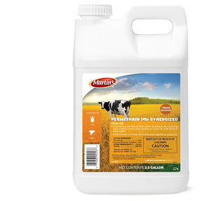 Martin's 82004553 Insecticide, Liquid, Light Amber, Mild Hydrocarbon, 2.5 gal, Pack of 2