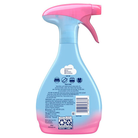 febreze 08936 Fabric Refresher, 14.8 fl-oz, Liquid, Downy April Fresh, Clear/Light Yellow