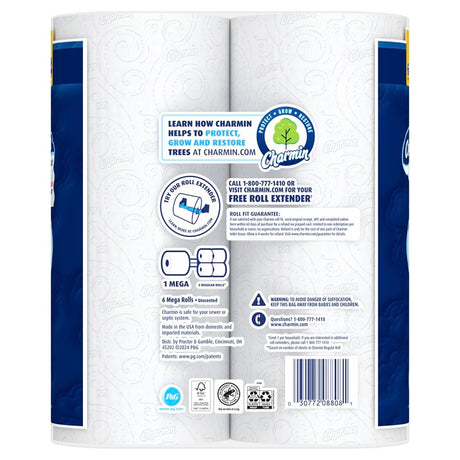 Charmin Ultra Soft 08808 Toilet Paper, 2-Ply, Pack of 4