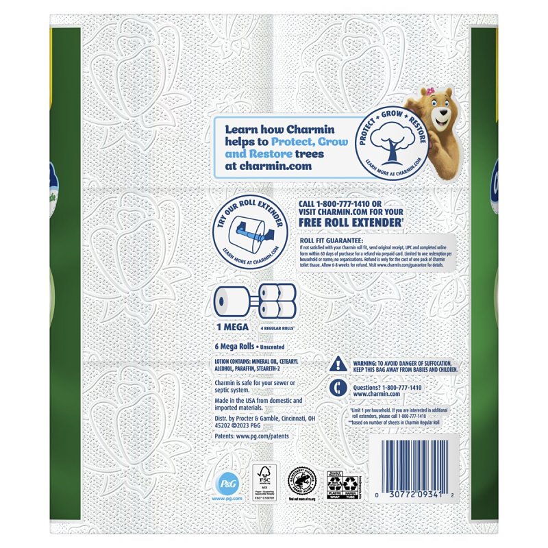Charmin Ultra Gentle 030772093412 Toilet Paper Roll, 2-Ply, Pack of 4