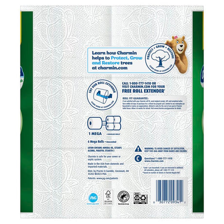 Charmin Ultra Gentle 030772093412 Toilet Paper Roll, 2-Ply, Pack of 4