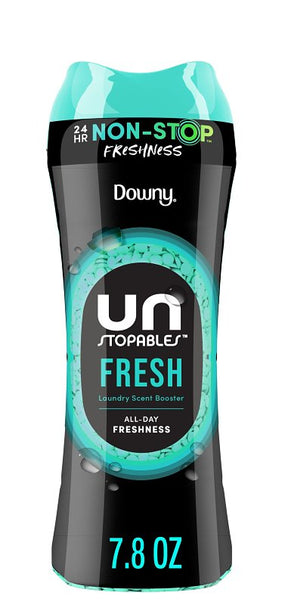 Downy 030772087312 Laundry Scent Booster, 7.8 oz, Bead, Fresh, Pack of 4