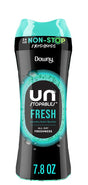 Downy 030772087312 Laundry Scent Booster, 7.8 oz, Bead, Fresh, Pack of 4