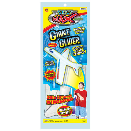 Ja-Ru Air Max Giant Glider Airplane Multicolored, Pack of 12