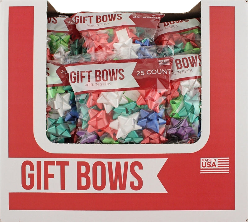 Hometown Holidays Gift Bows, Counter Display Box, 25CT, Pack of 66