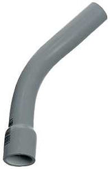 Carlon UA7ADB-CTN Elbow, 1/2 in Trade Size, 45 deg Angle, SCH 40 Schedule Rating, PVC, Bell End, Gray, 1/PK