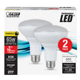 Feit Electric BR30DM/850/10KLED LED Lamp, Flood/Spotlight, 650 Lumens, 10.5 W, BR30 Lamp, 65 W Equivalent, E26 Lamp Base