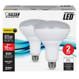 Feit Electric BR40DM/850/10KLED LED Bulb, Flood/Spotlight, BR40 Lamp, 65 W Equivalent, E26 Medium Lamp Base, Dimmable