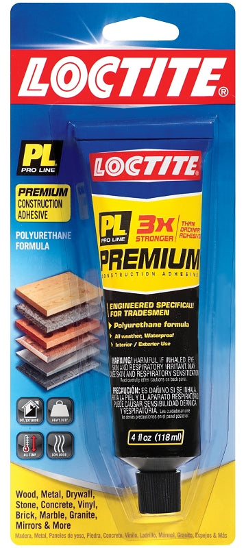 Loctite 1451588 Premium Polyurethane Adhesive, Brown, 4 oz