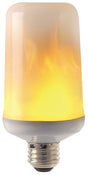Feit Electric C/FLAME/LED Specialty LED Bulb, T60 Lamp, E26 Medium Lamp Base, White, Warm White, 1500 K Color Temp, Pack of 4