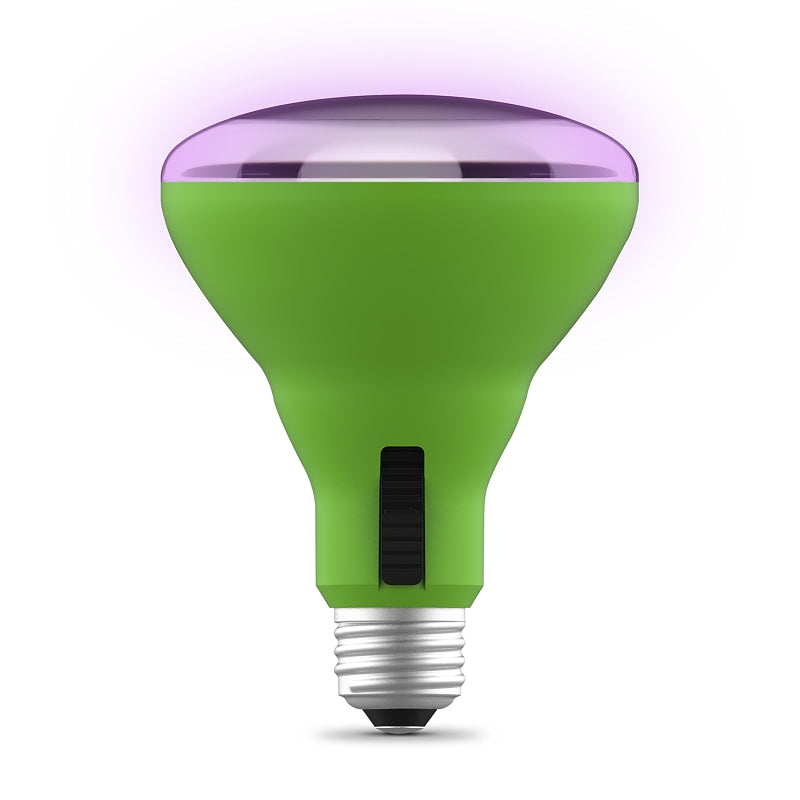 Feit Electric BR30ADJ/GRW/LED/HDRP Indoor Greenhouse Plant Grow LED Light Bulb, 120 V, LED Lamp, 680, Green