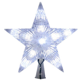 J Hofert 1986-02 Star Tree Topper, LED, Clear, 9 in, Pack of 12