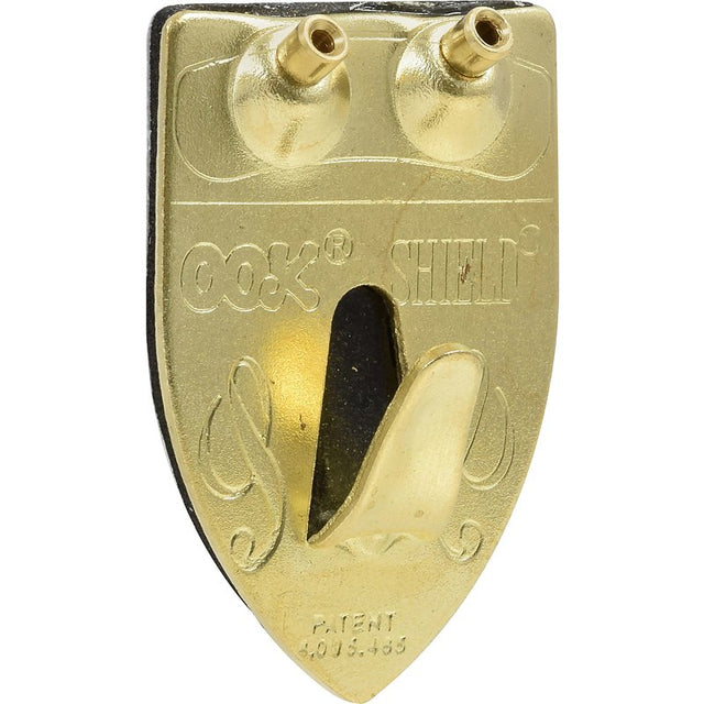 OOK 55005 Shield Hanger, 50 lb, Steel, Brass, Gold