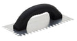 Hyde 19070 Adhesive Trowel, 4-1/4 in W Blade, 9-1/4 in L Blade, Steel Blade, Comfort-Grip Handle, Polypropylene Handle