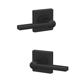 Dexter J Series J10SOL622COL Passage Lever, Matte Black, Zinc, Left, Reversible, Right Hand, 7/8 in Housing Dia