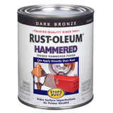 Rust-Oleum Stops Rust Indoor and Outdoor Hammered Dark Bronze Protective Paint 1 qt, Pack of 2