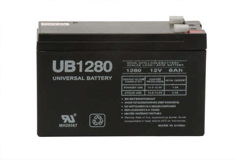 Universal Power Group UB1280 8 Ah 12 V Lead Acid Battery, Pack of 2