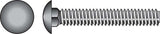 HILLMAN 5/16 in. X 3 in. L Hot Dipped Galvanized Steel Carriage Bolt 100 pk