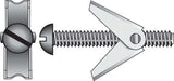 HILLMAN 1/4 in. D X 4 in. L Round Steel Toggle Bolt 1 pk, Pack of 6