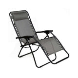 Living Accents Multi-Position Gray Zero Gravity Folding Lounger, Pack of 2