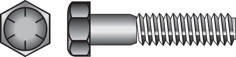 HILLMAN 1/2 in. D X 3 in. L Heat Treated Steel Hex Head Cap Screw 50 pk