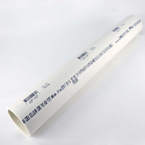 Charlotte Pipe Schedule 40 3 in. 3 in. D PVC 2 in. Foam Core Pipe 1 pk