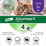 Elanco Advantage II Liquid Cat Flea Drops Imidacloprid/Pyriproxyfen 0.108 oz