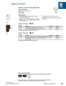 Eaton Wiring Devices BP2600-6B-L Electrical Plug, Polarized, 18 to 2 AWG, 2-Pole, 15 A, 125 V, NEMA: NEMA 1-15, Brown