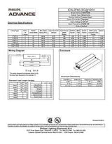 Philips Advance Centium Series ICN2P60N35I Electronic Ballast, 120/277 V, 132 to 135 W, 2-Lamp