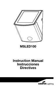 Eaton Lighting All-Pro MSLED300 Flood Light, 2-Lamp, LED Lamp, 300 Lumens, 5000 K Color Temp, Black Fixture