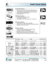 Superior Pump 99507/SC125B Check Valve, 1-1/2 x 1-1/4 in, MPT x Barb, 25 psi Pressure, ABS Body
