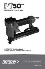 Arrow PT50 Stapler, 1/4 to 9/16 in L Leg, 100 Magazine