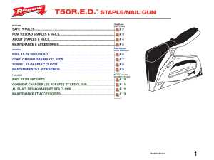 Arrow T50RED Professional Manual Staple Gun, T50 Staple, 6 to 14 mm W Crown, Aluminum Staple, Red