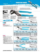 Channellock 440 Tongue and Groove Plier, 12 in OAL, 2-1/4 in Jaw Opening, Cushion-Grip Handle, Blue Handle