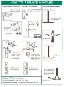 Link Handles 65392 Claw Hammer Handle, 14 in L, Wood