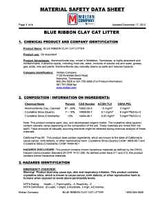 EP Minerals Blue Ribbon 3425 Cat Litter, 25 lb Capacity, Gray/Tan, Solid Bag