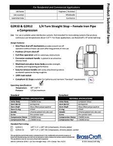 BrassCraft G2R12X CD Stop Valve, 1/2 x 3/8 in Connection, Compression x FIP, 125 psi Pressure, Brass Body, Chrome