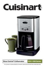 Cuisinart DCC-3200P1 Coffee Maker, 14 Cups Capacity, 1050 W, Plastic/Stainless Steel, Stainless Steel