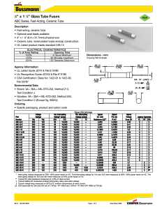Jandorf 60606 Fast Acting Fuse, 10 A, 250 V, 200 A, 10 kA Interrupt, Ceramic Body
