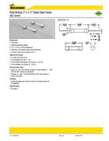 Jandorf 60625 Fast Acting Fuse, 0.75 A, 250 V, 35 A, 10 kA Interrupt, Glass Body