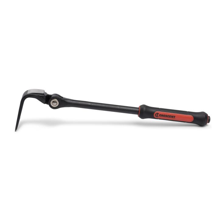 Crescent CODE RED Series DB18X-06 Pry Bar, 18 in L, Flat End, Nail Slot Tip, Steel, Black, 4-1/8 in W