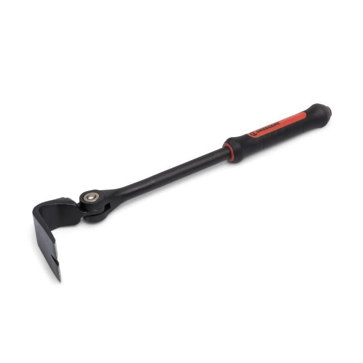 Crescent CODE RED Series DB18X-06 Pry Bar, 18 in L, Flat End, Nail Slot Tip, Steel, Black, 4-1/8 in W