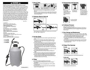 Chapin 16100 Home and Garden Sprayer, 1 gal Tank, Poly Tank, 34 in L Hose