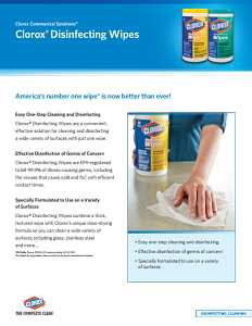 Clorox 01594 Disinfecting Wipes Can, Citrus