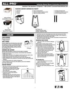 Eaton Lighting All-Pro MSLED300 Flood Light, 2-Lamp, LED Lamp, 300 Lumens, 5000 K Color Temp, Black Fixture