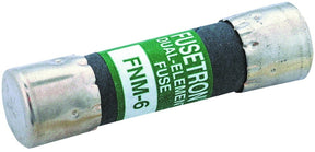 Bussmann FNM-10 Series Time Delay Fuse, 10 A, 250 V, 200 A, 10 kA Interrupt, Melamine Body, Ferrule, Holder Terminal