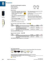 Eaton Wiring Devices 1107LA-BOX Duplex Receptacle, PVC, Light Almond, 2-Pole, 15 A, 125 V, Back, Side Wiring