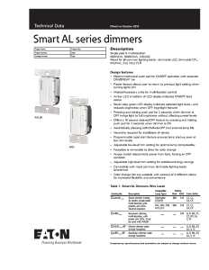 Eaton Wiring Devices ARD-C2-K-L Accessory Dimmer, 1 -Pole, 120 V, 60 Hz, Ivory/Light Almond/White